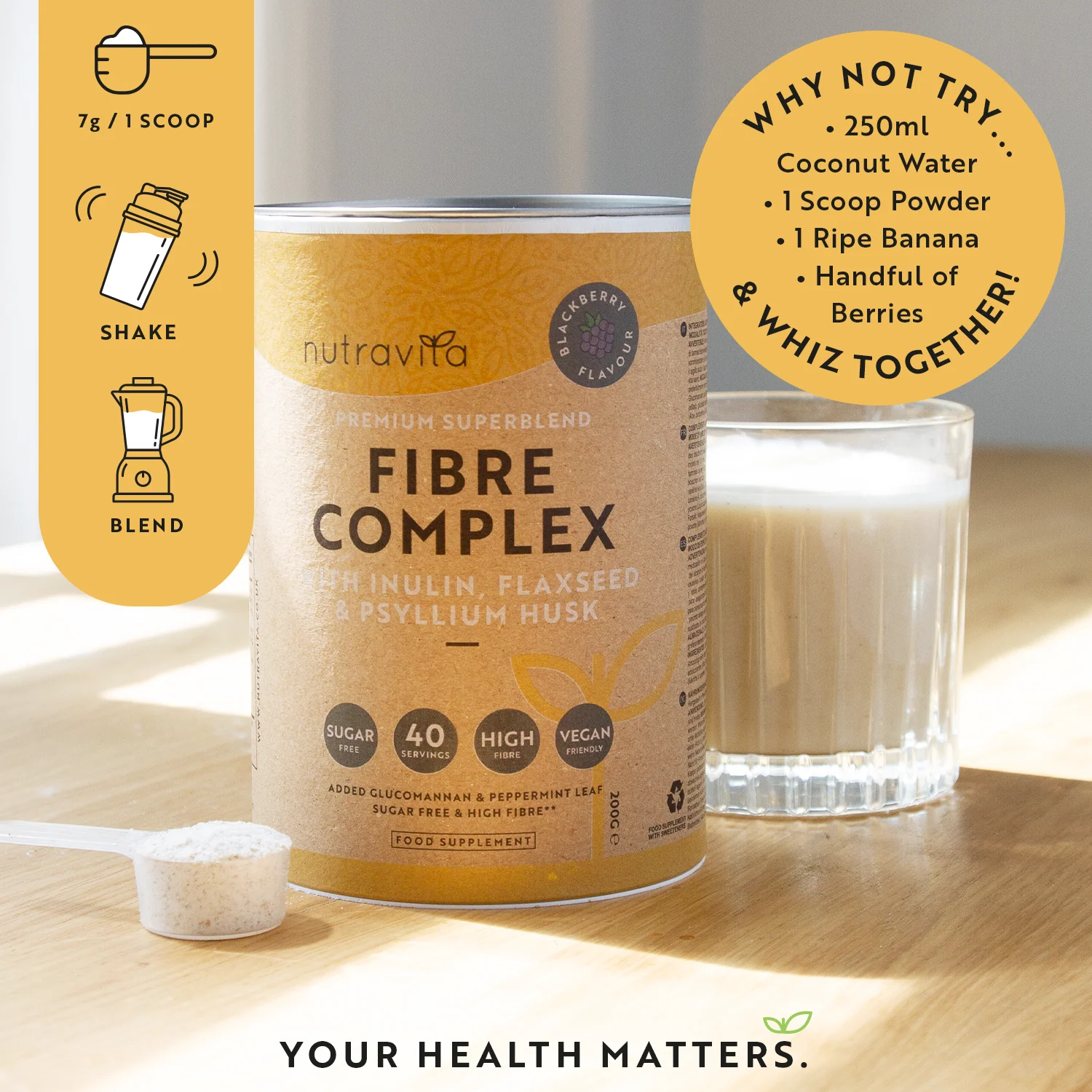 Fibre Complex Powder - BlackBerry Flavour - Image 6