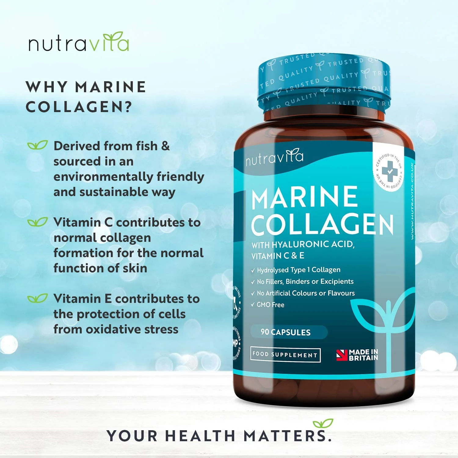 Hydrolysed MarineCollagen with Hyaluronic Acid - Image 3